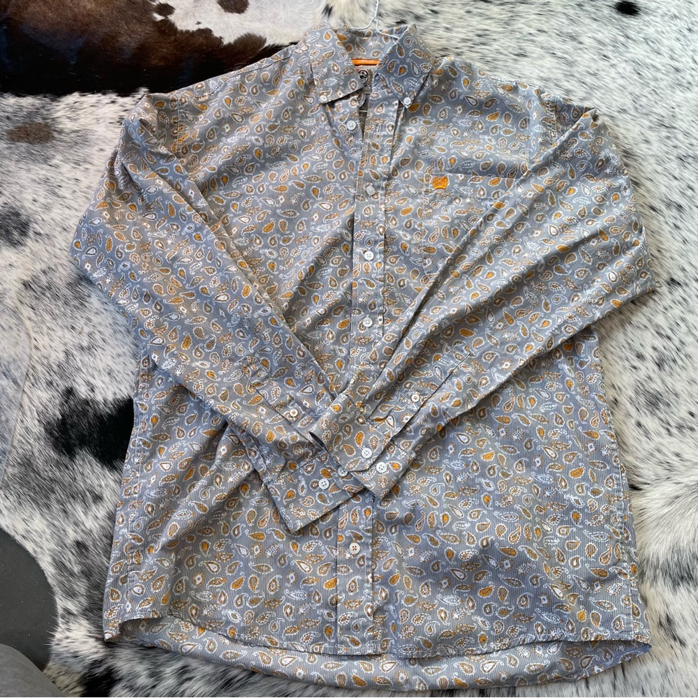 BEAUTIFUL Mens Cinch Paisley Western Shirt
